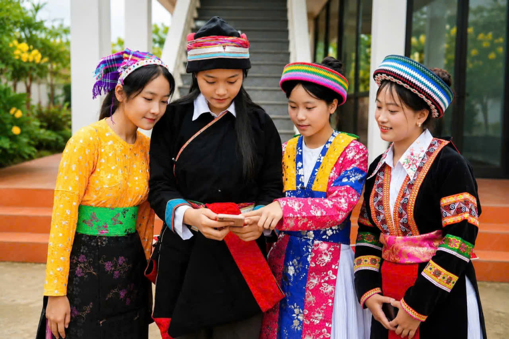 Lễ hội Cốm Thuận Hòa: Khám phá nghề may mặc truyền thống của đồng bào Tày, Mông